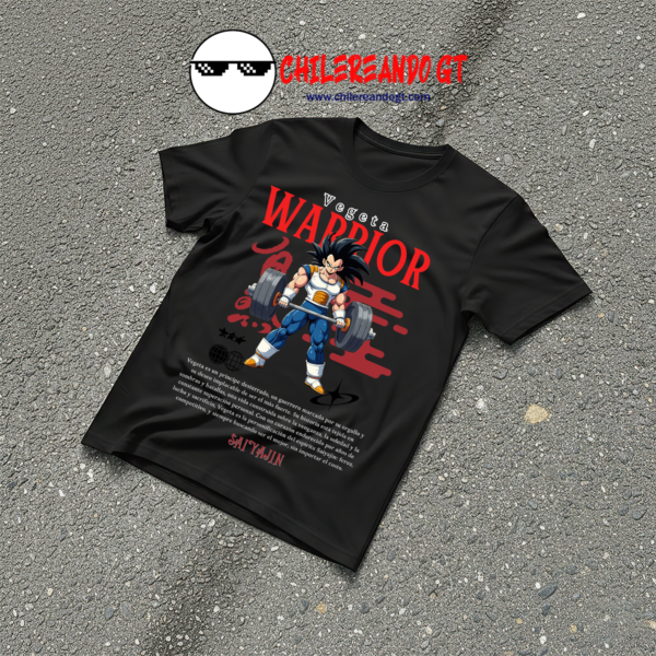 TSHIRT VEGUETA WARRIOR  GYM ANIME