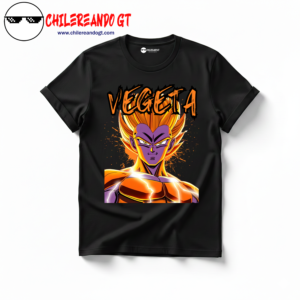 TSHIRT VEGUETA DORADO  GYM ANIME