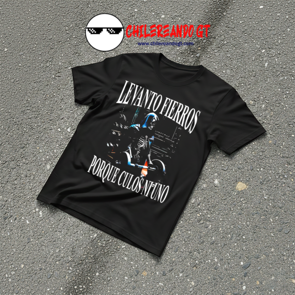 100126-2 TSHIRT CALACAS LEVANTO FIERROS GYM