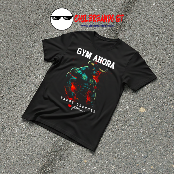 TSHIRT ANIMAL GYM - GYM AHORA TACOS DESPUES