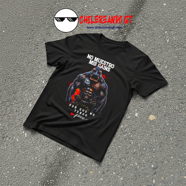 TSHIRT ANIMAL GYM - NO MUESTRO MIS GAINS XQ NO TENGO
